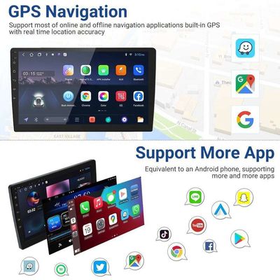 자동차 라디오를 위한 자동차 플레이어 안드로이드 OS 와이파이 GPS 내비게이션 포함