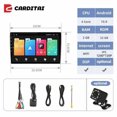 2DIN DSP 기능 7 9 10 인치 터치 스크린 안드로이드 자동차 라디오 GPS 내비게이션 멀티미디어