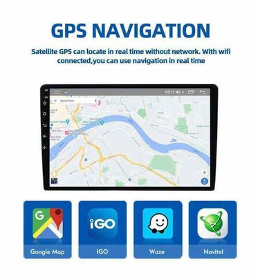 OS 안드로이드 10 자동차 라디오 IPS GPS 2 Din 터치 스크린 자동차 MP3 블루투스 플레이어 FM 라디오