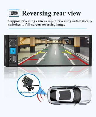자동차 라디오 무선 Carplay 1Din MP5 플레이어와 FM/AM/RDS 멀티미디어 및 블루투스