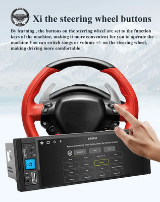 자동차 라디오 무선 Carplay 1Din MP5 플레이어와 FM/AM/RDS 멀티미디어 및 블루투스
