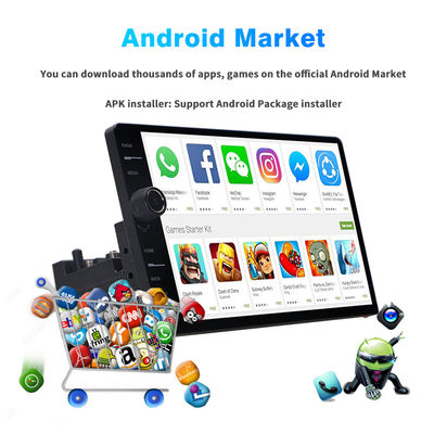 3G/4G 심 카드 연결 유니버설 9" QELD 자동차 라디오 애플 카플레이 및 안드로이드 오토