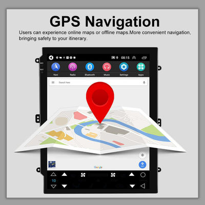 라디오 튜너 9.7인치 안드로이드 12 카플레이 8코어 2 딘 자동차 GPS 멀티미디어 플레이어 와이파이 오디오
