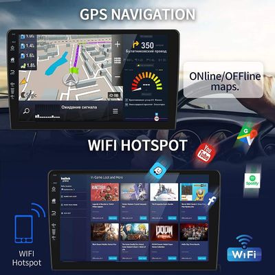 카디타이 안드로이드 10 QLED 자동차 오디오 2 32G 헤드 유닛 내장 GPS와 9/10인치 화면