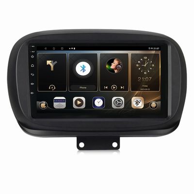 FIAT 500 2007-2015 2 Din 자동차 스테레오 오디오 플레이어, AHD 1080P 카메라와 4 코어 CPU