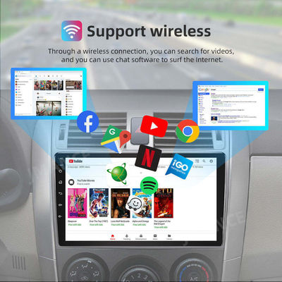 9인치 안드로이드 1Din 자동차 라디오 IPS 2 32GB 자동차 스테레오 오디오 멀티미디어 비디오 MP5 GPS 플레이어