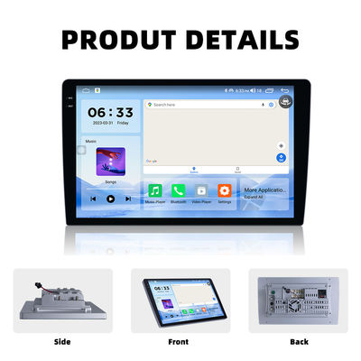 32GB ROM 2 Din 안드로이드 자동차 DVD 플레이어 BT 9 인치 HD 2K 화면 금속 몸 스테레오 라디오 GPS