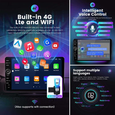 360 뷰와 256GB Qcta 코어 1.8GHz 내장 4G 와이파이 5G 카플레이와 함께 유니버설 자동차 라디오