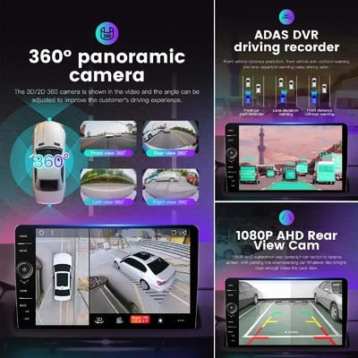 360 뷰와 256GB Qcta 코어 1.8GHz 내장 4G 와이파이 5G 카플레이와 함께 유니버설 자동차 라디오