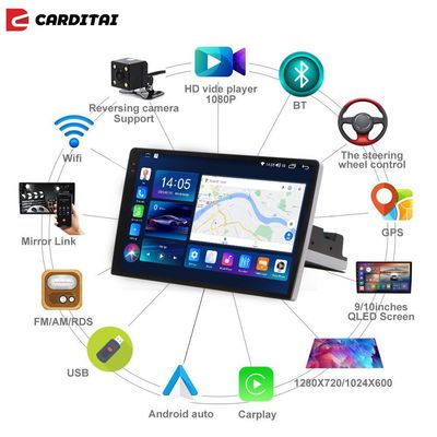 DVR 조합 9 인치 안드로이드 자동차 스테레오 GPS 내비게이션 및 사용자 정의 가능한 UI