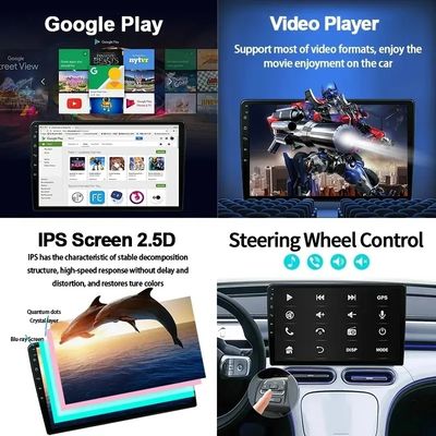 USB 연결 12.3 인치 8 코어 자동차 라디오와 4G 와이파이 Carplay 블루투스 GPS 터치 스크린