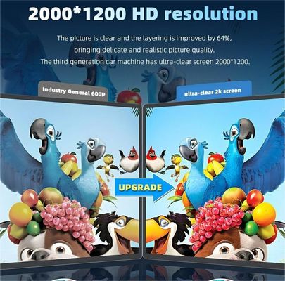 10.1" 메탈 보디 2 32GB 안드로이드 자동차 미디어 플레이어 2K 해상도와 GPS 내비게이션