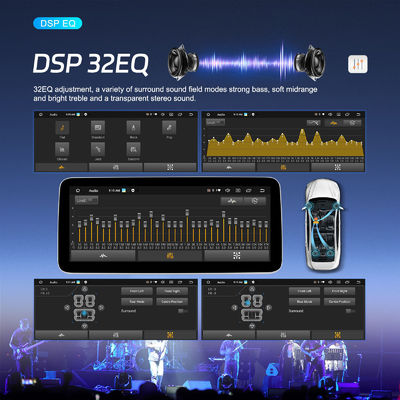 유니버설 12.3인치 CarPlay 안드로이드 GPS 내비게이션 플레이어와 DSP 기능