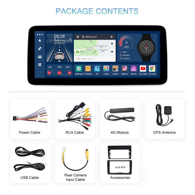 유니버설 12.3인치 CarPlay 안드로이드 GPS 내비게이션 플레이어와 DSP 기능