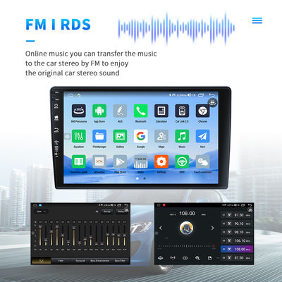 안드로이드 오토 BT5.0 4G DSP RDS 및 GPS 내비게이션과 함께 1280*800 해상도 2 Din 자동차 라디오