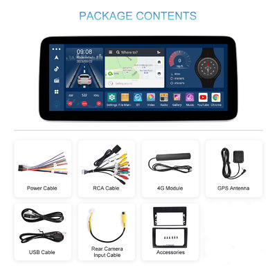 12.3인치 안드로이드 자동차 라디오 스테레오와 무선 CarPlay 및 스티어링 휠 제어
