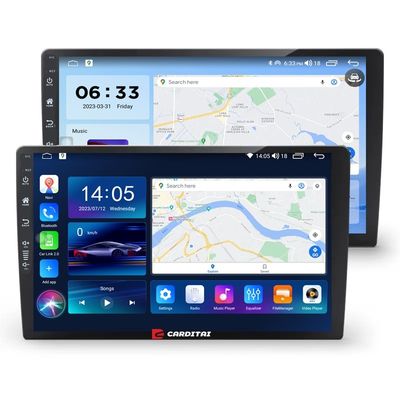 9인치 자동차 DVD 플레이어 안드로이드 네비게이션 6 128 GB 4G 와이파이 GPS Dsp Rds AM 이중 딘 자동차 라디오