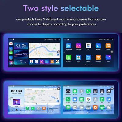 9인치 자동차 DVD 플레이어 안드로이드 네비게이션 6 128 GB 4G 와이파이 GPS Dsp Rds AM 이중 딘 자동차 라디오