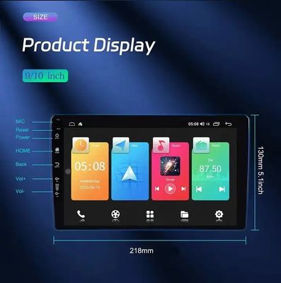 9인치 자동차 DVD 플레이어 안드로이드 네비게이션 6 128 GB 4G 와이파이 GPS Dsp Rds AM 이중 딘 자동차 라디오