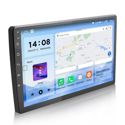 QLED 스크린 안드로이드 9/10 인치 4G 램 64G 롬 사용자 지정 UI와 함께 듀얼 딘 자동차 MP5 플레이어