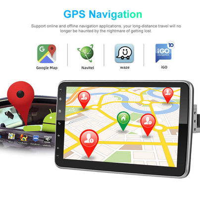 유니버설 10.36' IPS 안드로이드 자동차 라디오 GPS 와이파이 1 딘 터치 스크린 카플레이 HD 카메라