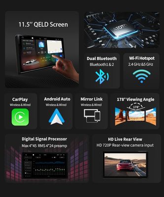 8 256g 5G 와이파이 DSP 스테레오 오디오 2 Din 안드로이드 자동차 라디오 전체 화면 GPS 내장