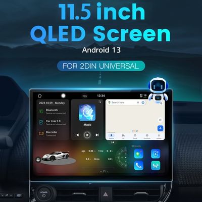 유니버설 자동차 라디오 안드로이드13 자동차 플레이어 11.5인치 QELD 화면과 8 코어 TS10 라디오