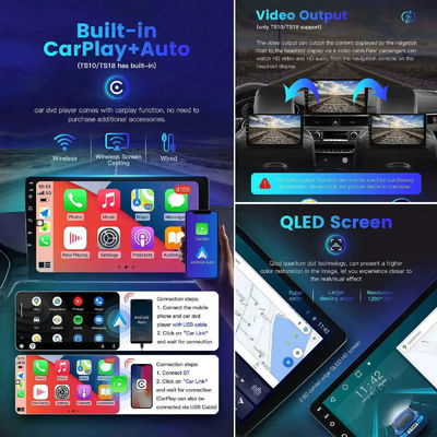 유니버설 10인치 2 32GB Carplay 안드로이드 자동 CD 플레이어