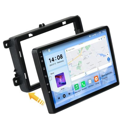 내장 2DIN 9" QLED DSP CarPlay 4G LTE 안드로이드 자동차 라디오 VW 패사트 B6 B7 골프 폴로 제타