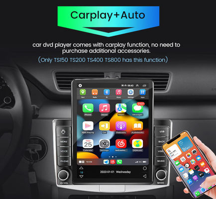 유니버설 안드로이드 자동차 라디오 9.5' 수직 화면 FM IPS Carplay MP5 자동차 플레이어