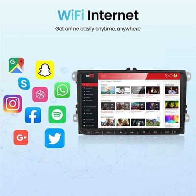 백업 카메라 VW VW 골프 6 투란 8인치 터치 스크린 자동차 스테레오용 안드로이드 자동차 라디오