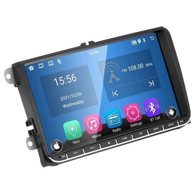 안드로이드 12 VW 골프 5 트랜스포터 패사트 B6 폴로 제타 스코다 시트 2딘 자동차 멀티미디어 플레이어